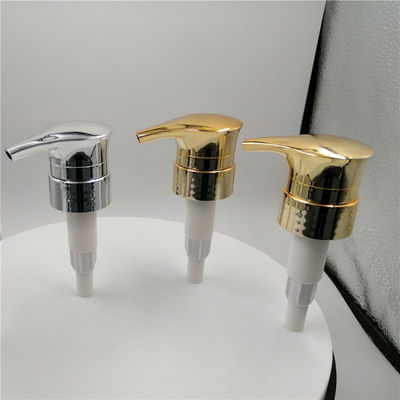 安全物質的な28mmシャンプー ディスペンサー ポンプは電気めっきした