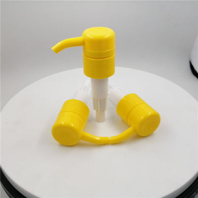 錆の証拠プラスチック28mmの皿の石鹸ディスペンサーは黄色い色をポンプでくむ